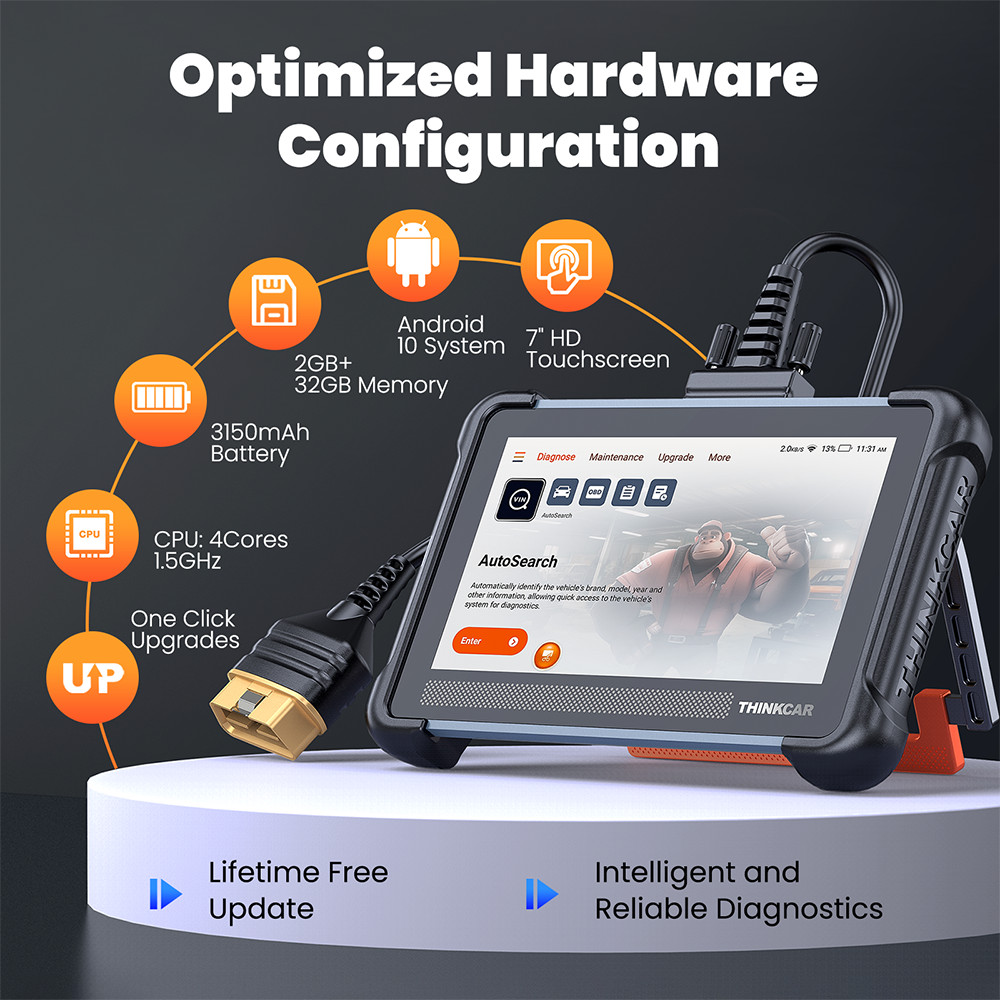 ThinkScan 672 TPMS Programmer Bidirectional Scanner Full System Scan 28+Services