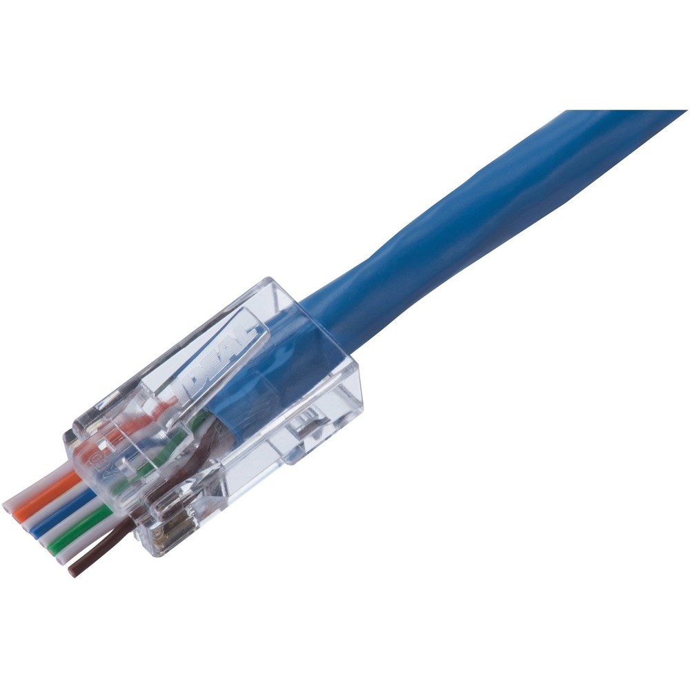 CAT-6 Feed-Thru RJ45 Mod Plugs 100 Pack
