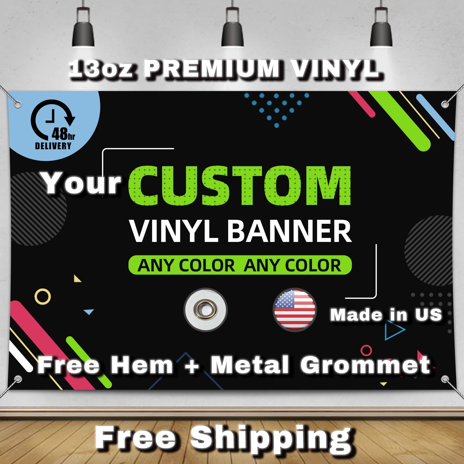Vinyl Banner Outdoor Custom Printed - Heavy Duty Weatherproof Advertising Signs