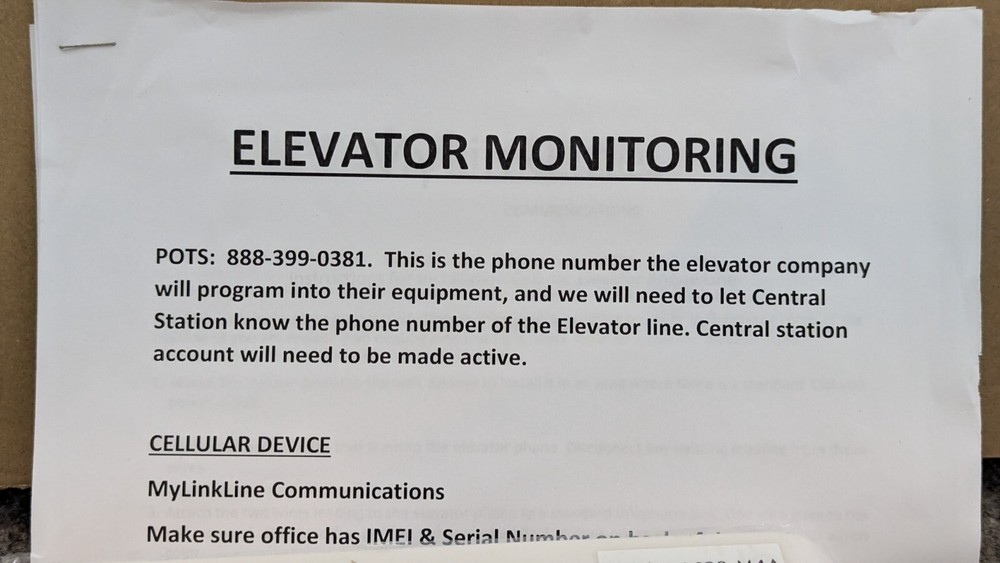 4G LTE Cellular Dialer Phone Elevator Emergency Communicator Fire Help AT&T Call