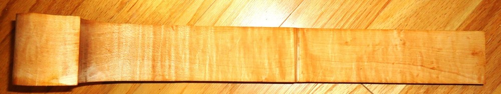 Pistol Stock Blank, Muzzleloader, Curly Maple, 18" x 2 1/4"