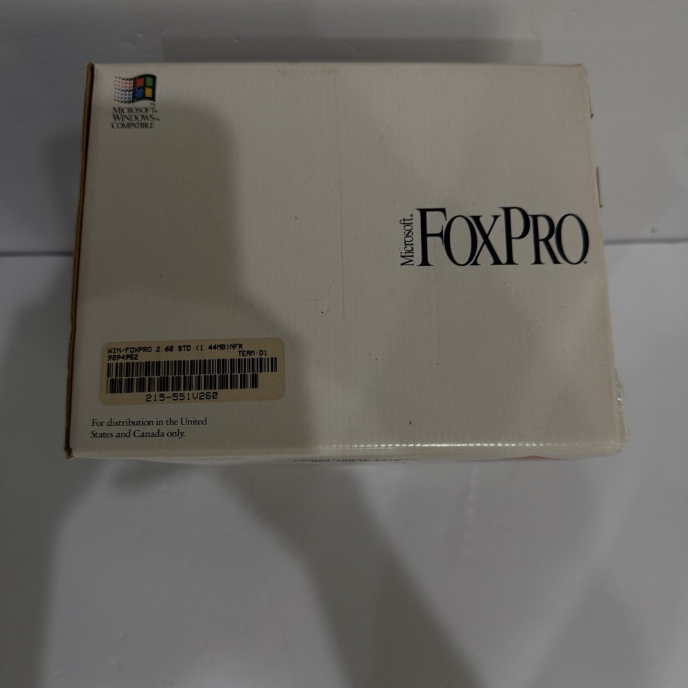 RARE Vintage Microsoft Dev Software Lot Visual Basic C++ FoxPro Promo NFR Box