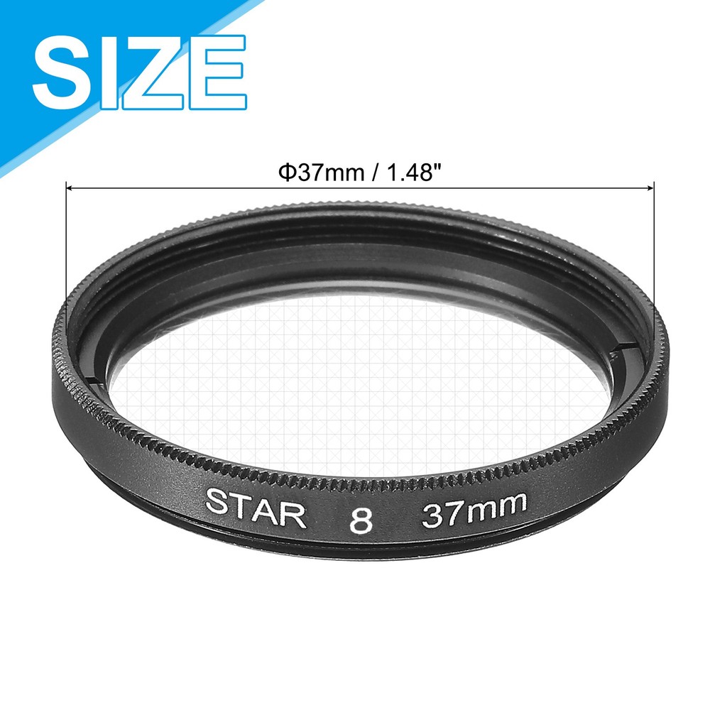 37mm Star Lens Filter, Starburst Lens Filter 8 Points