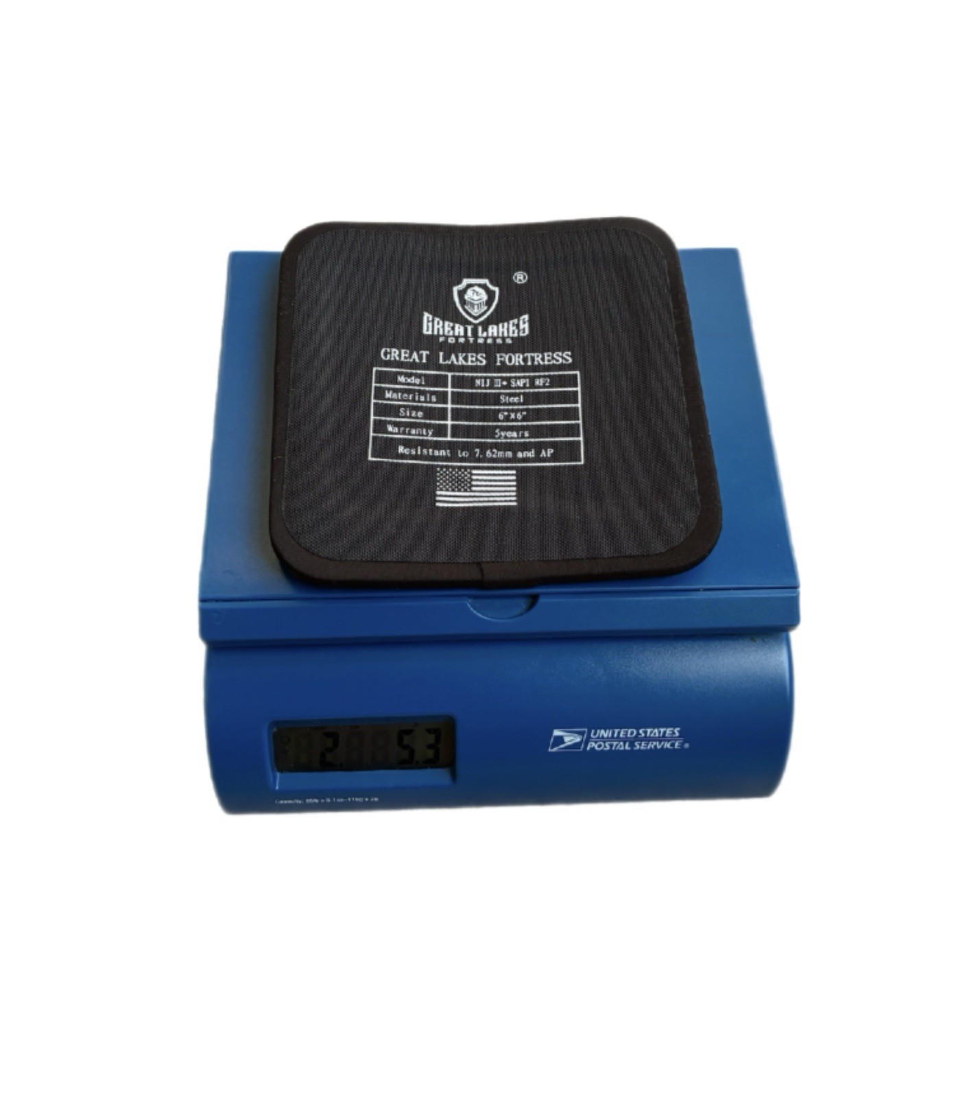 Level 3+ Body Armor Plates - Stops M855 /SS109 Side 6x6 Set Lighter Than Ar500