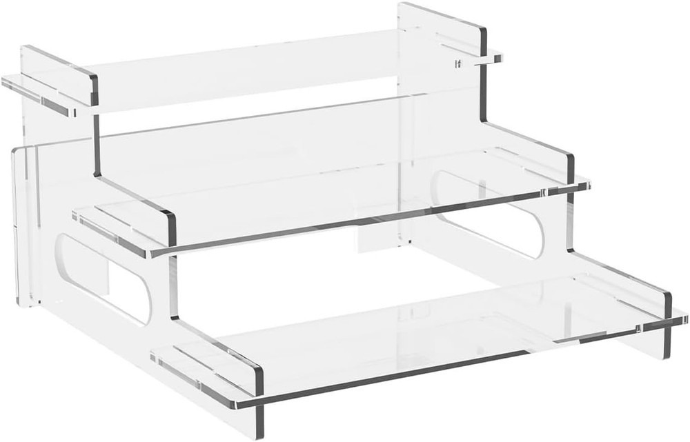 Clear Acrylic 3-Tier Display Stand – Showcase Your Favorite Items with Elegance
