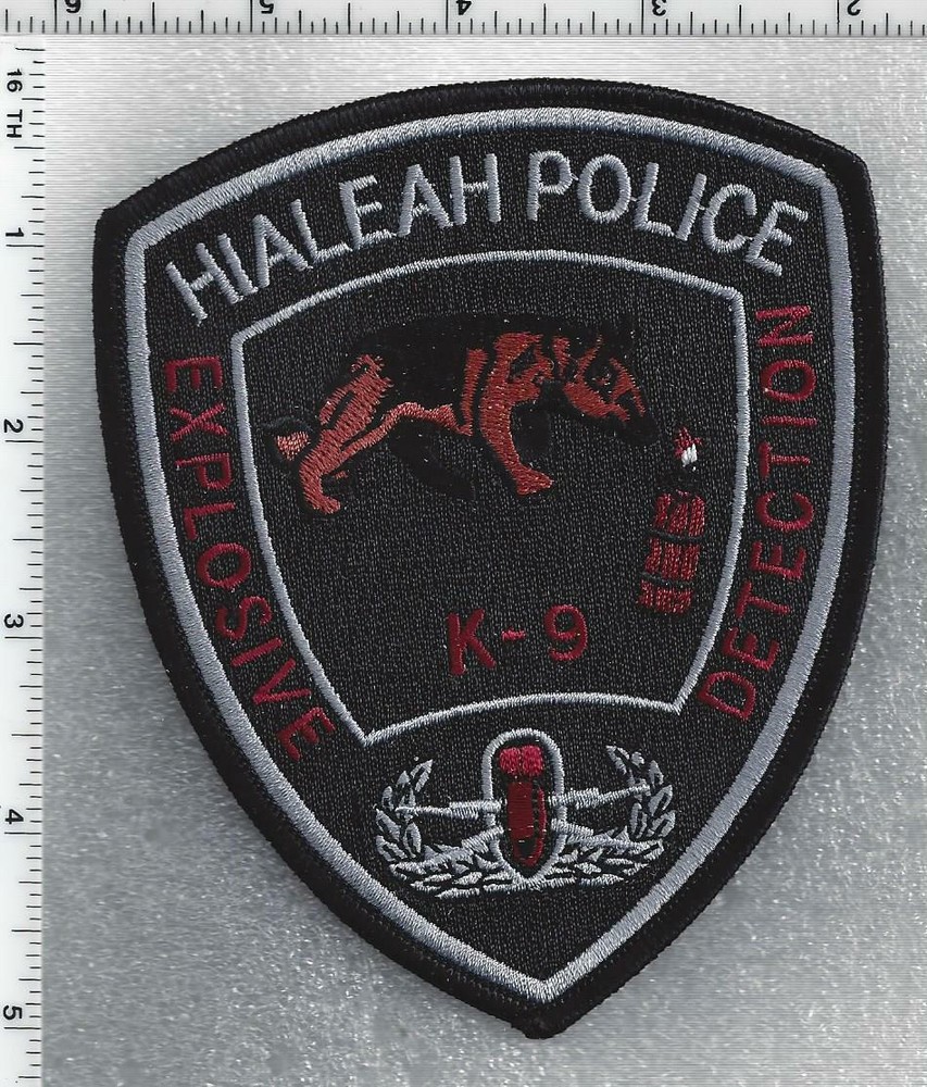 Hialeah Police K-9 Explosive Detection (Florida) 1st Issue Shoulder Patch