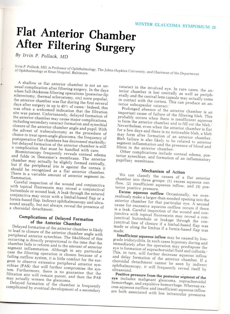 Third Annual Winter Glaucoma Symposium - Cancun, Mexico 1987 - Synopsis Program