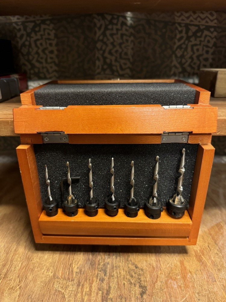 Countersink woodworking Drill Bit tools Set With Box
