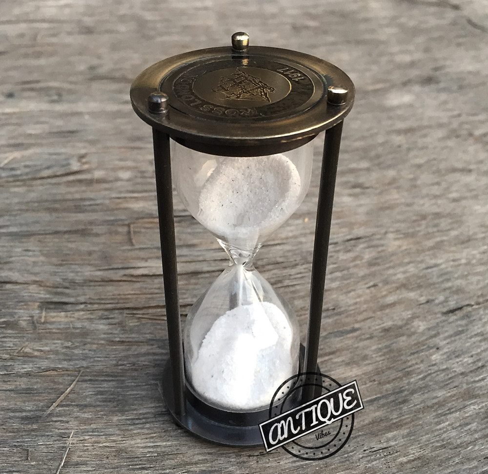 Vintage Mini Kitchen Task Timer SAND HOUR-GLASS nautical-sand-clock-timer A