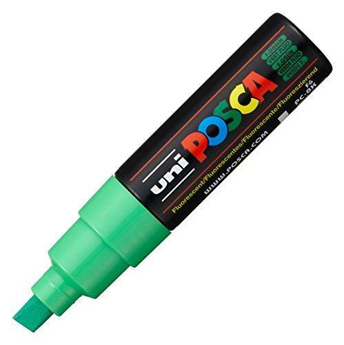 Posca Acrylic Paint Marker, Broad Chisel, Fluorescent Green