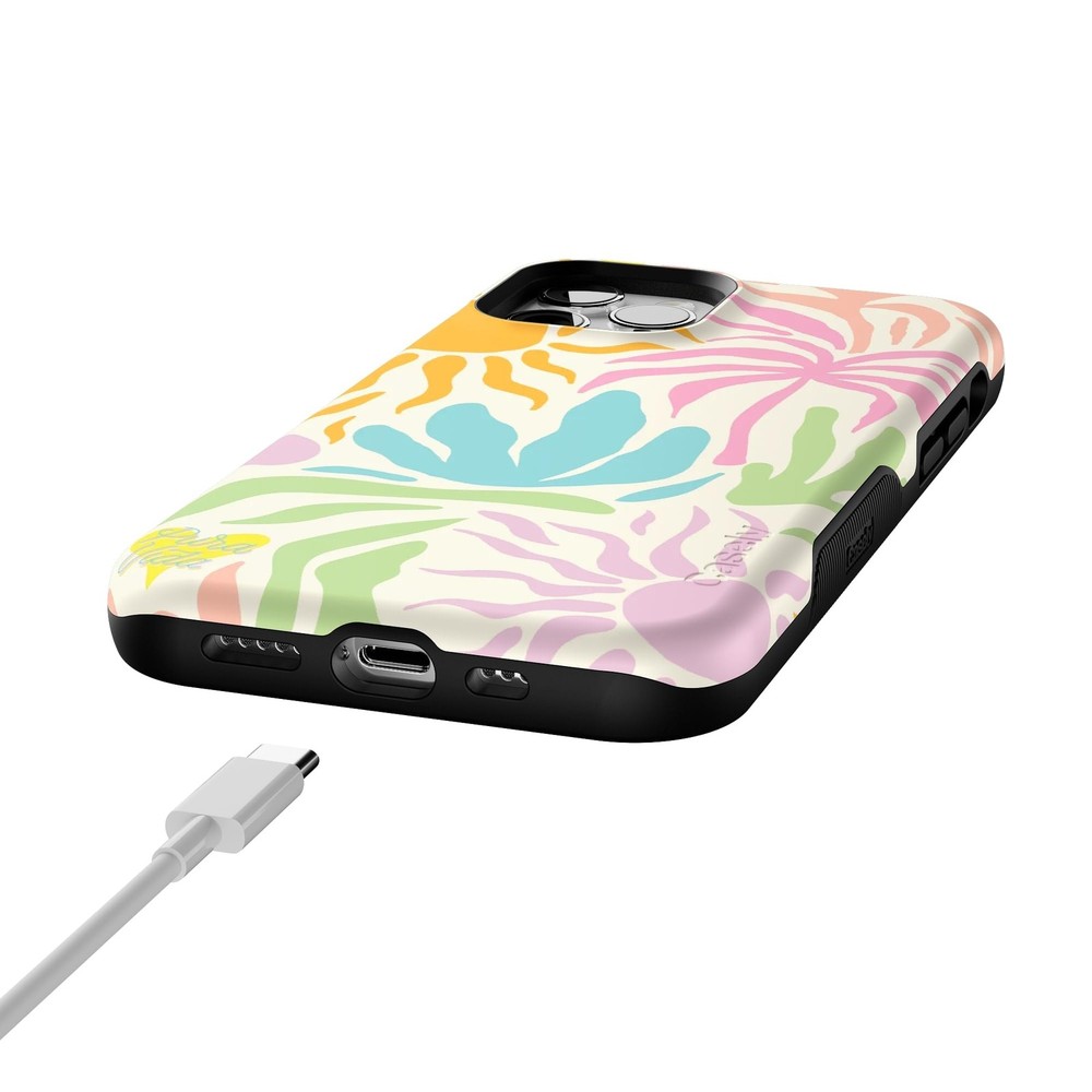 Casely iPhone 12/12 Pro Case | Pura Vida | Oasis | Bold Protective Design | Comp