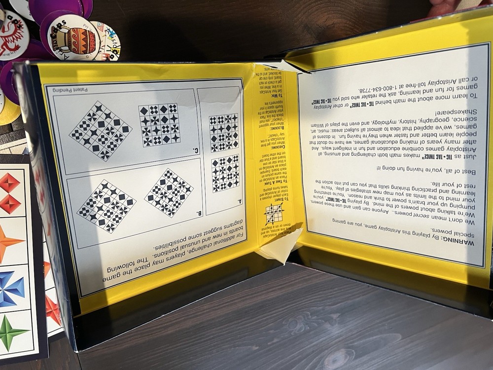 Tic Tac Twice Math Game Aristoplay All Pieces Complete