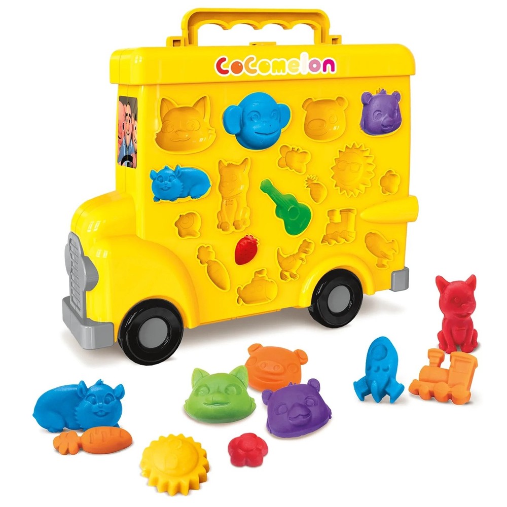 CoComelon: Mold & Play School Bus Softee Dough Kit