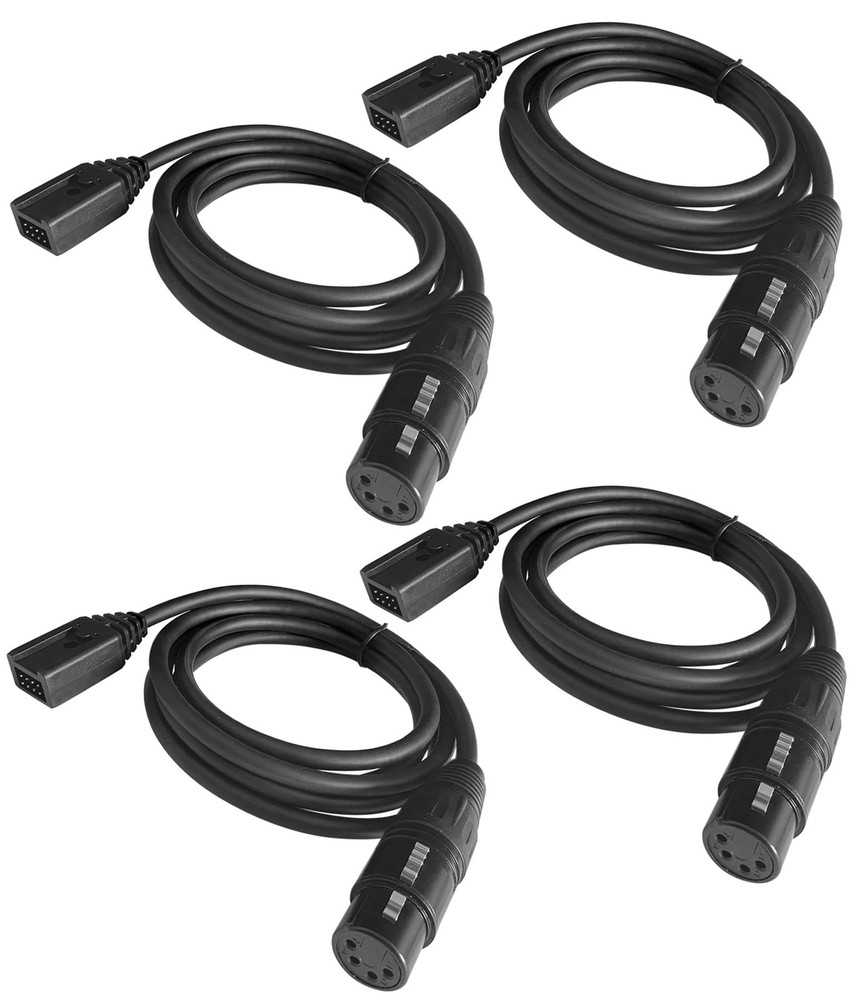 Replaceable Headset Cable for Clear-Com 110(5ft), XLR Connector Black