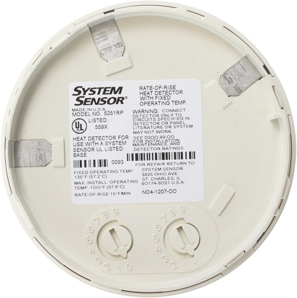 System Sensor 5251RP Intelligent Plug-In Thermal Heat Detector