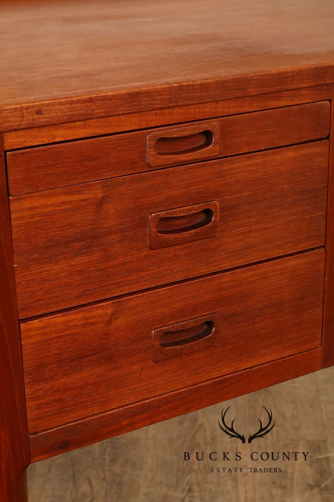 Danish Modern Teak Executive Writing Desk