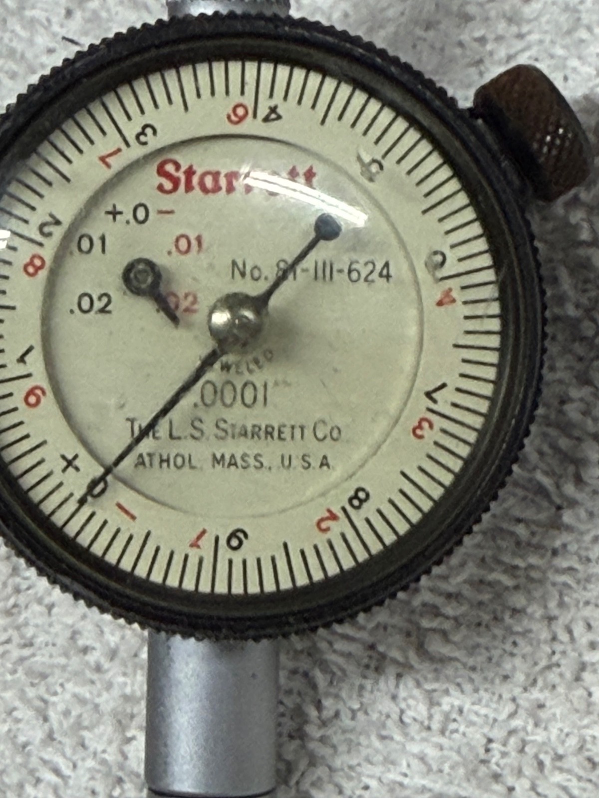 Starrett 81-111-624 .0001" res indicator