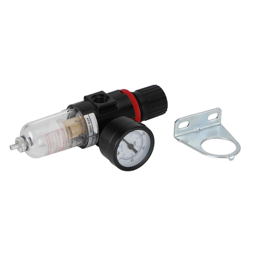 Pneumatic Filter Regulator AFR2000 1/4" Air Compressor Water Separator Trap