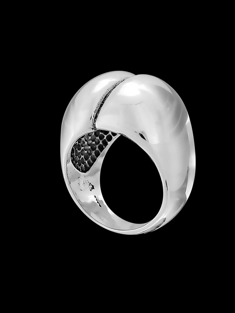 Sterling Silver High Polish Split Dome Ring