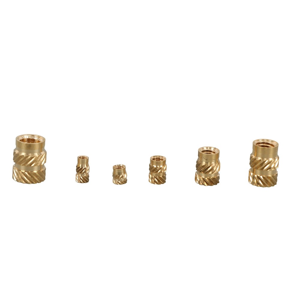 M2 M2.5 M3 - M5 M6 Threaded Inserts, 350Pcs Female Thread Knurled Nuts Kit