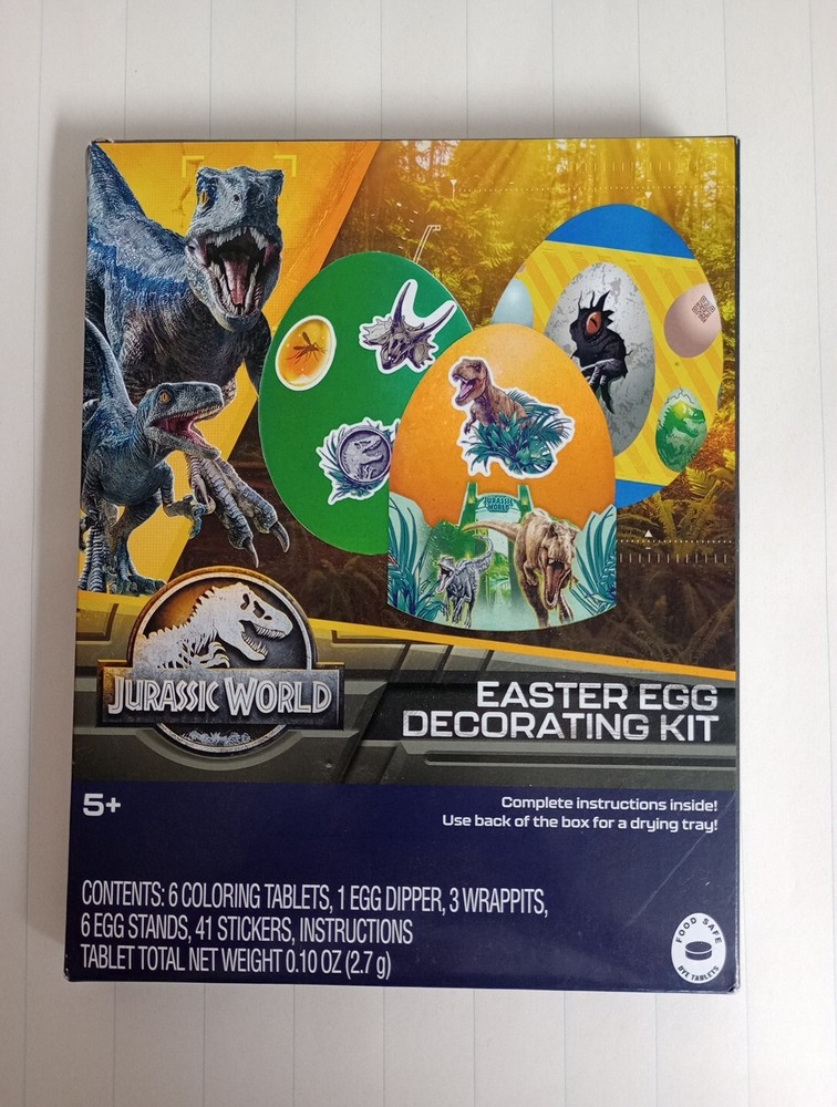 Jurassic Park 5+ Easter Egg Decorating Kit