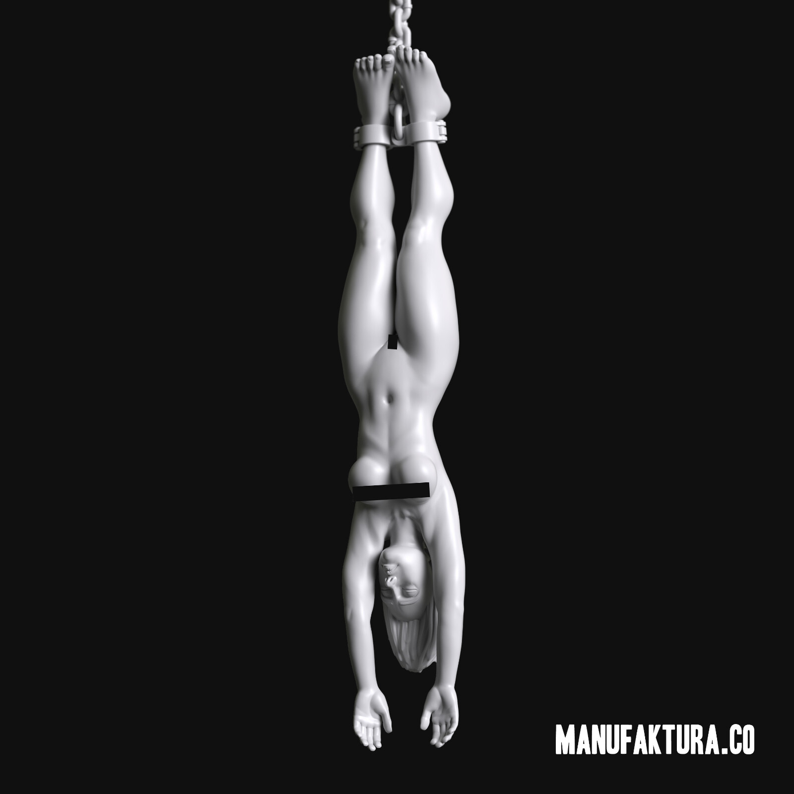 Hanging Prisoner Girl 152 - 28mm Scale Resin Miniature by Manufaktura Miniatures