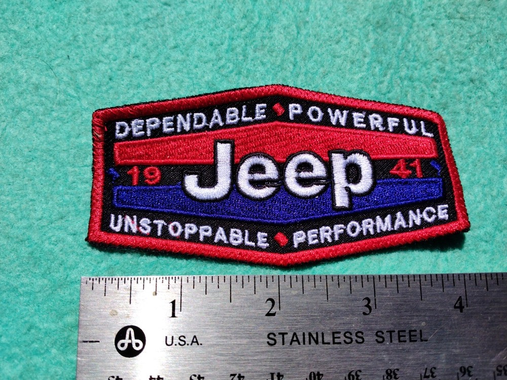 Jeep Dependable Powerful Unstoppable Performance Since 1941 Patch