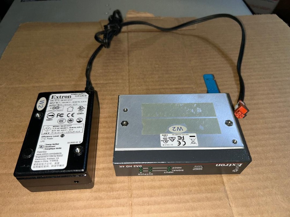Extron DA2 HD 4K HDMI Distribution Amplifier With Adapter