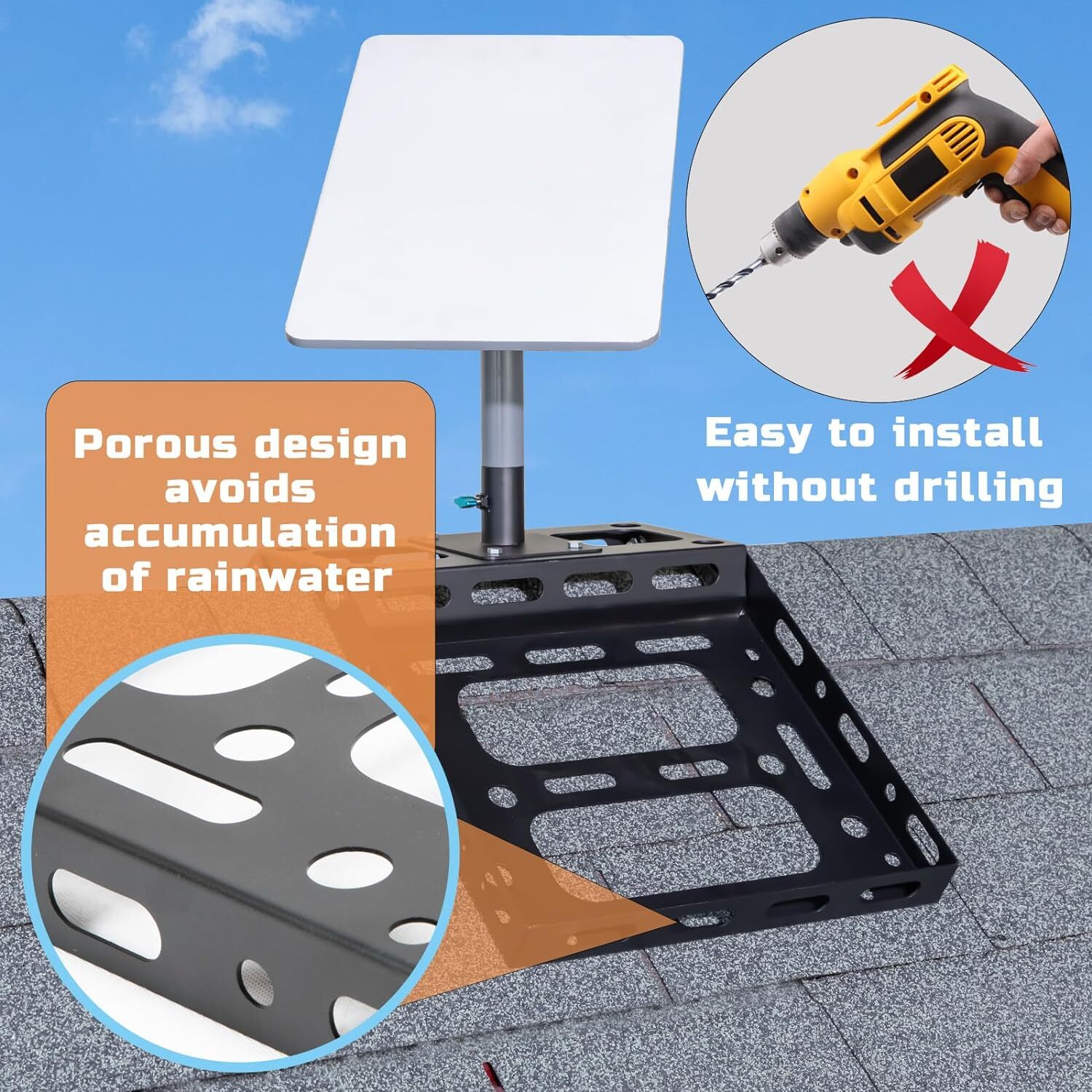 Adjustable Starlink Roof Ridge Mount, Starlink Ridgeline Mount Kit