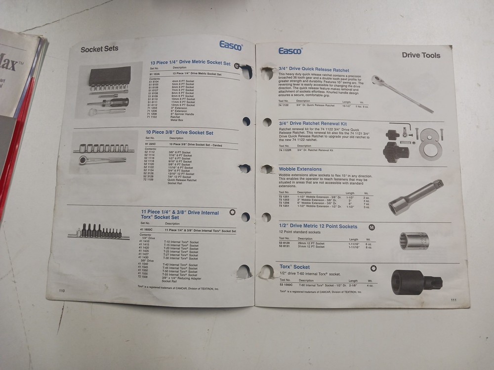 Vintage Tool Catalogs, Information Sheets, used