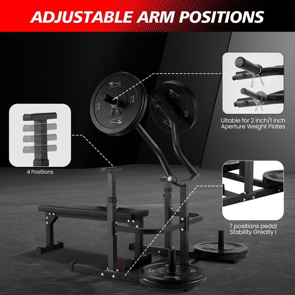 Chest Press Machine Bench Press Machine with Independent Converging Arms Workout