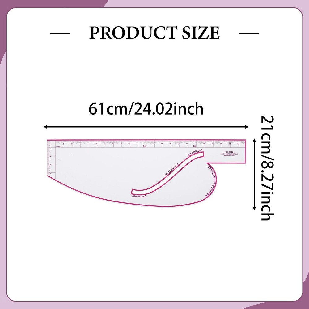 Vary Form Curve Ruler Dress Maker Ruler for Pattern Making Drafting
