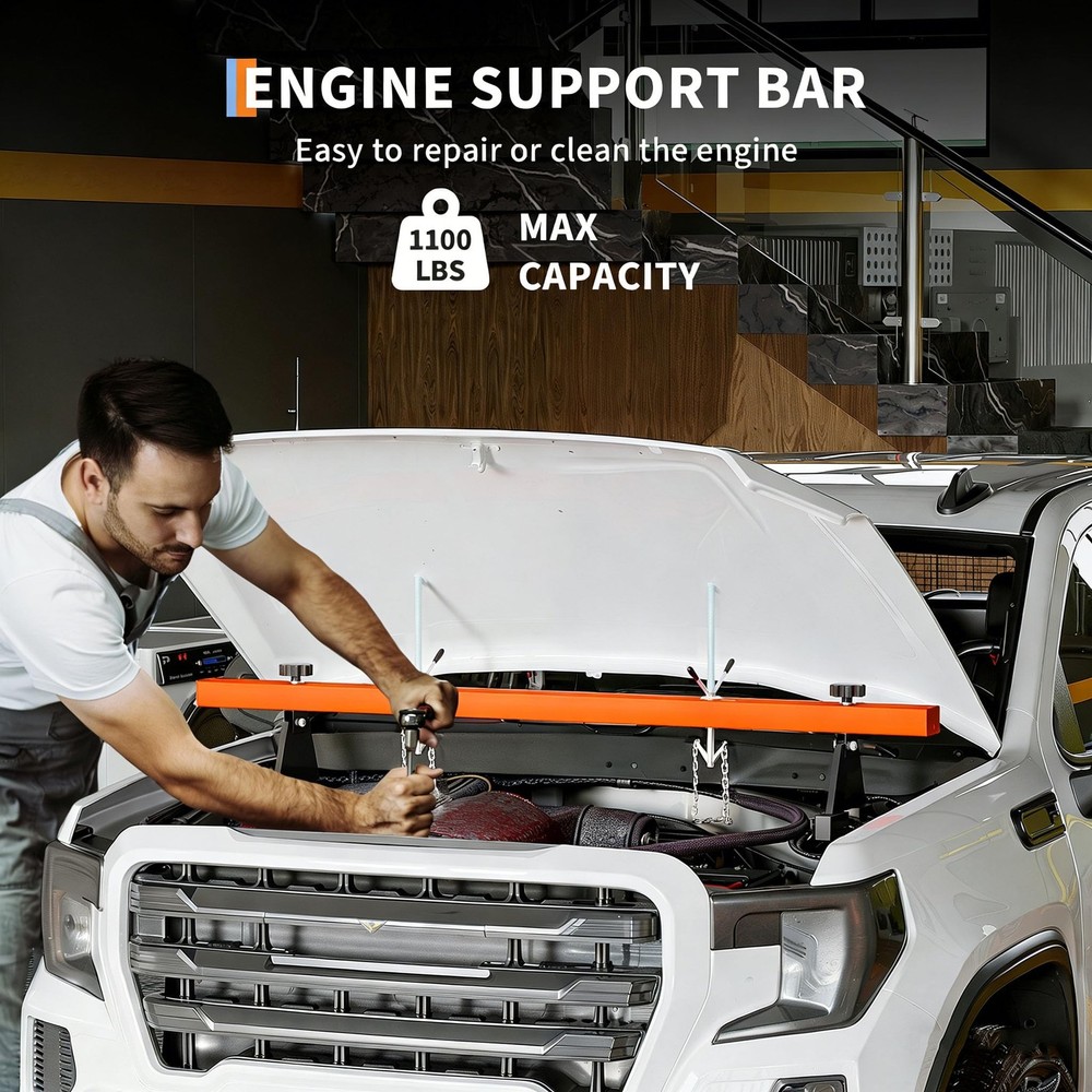 DEXSO Engine Support Bar 1100 Lbs Capacity Engine Transverse Bar Engine Hoist...