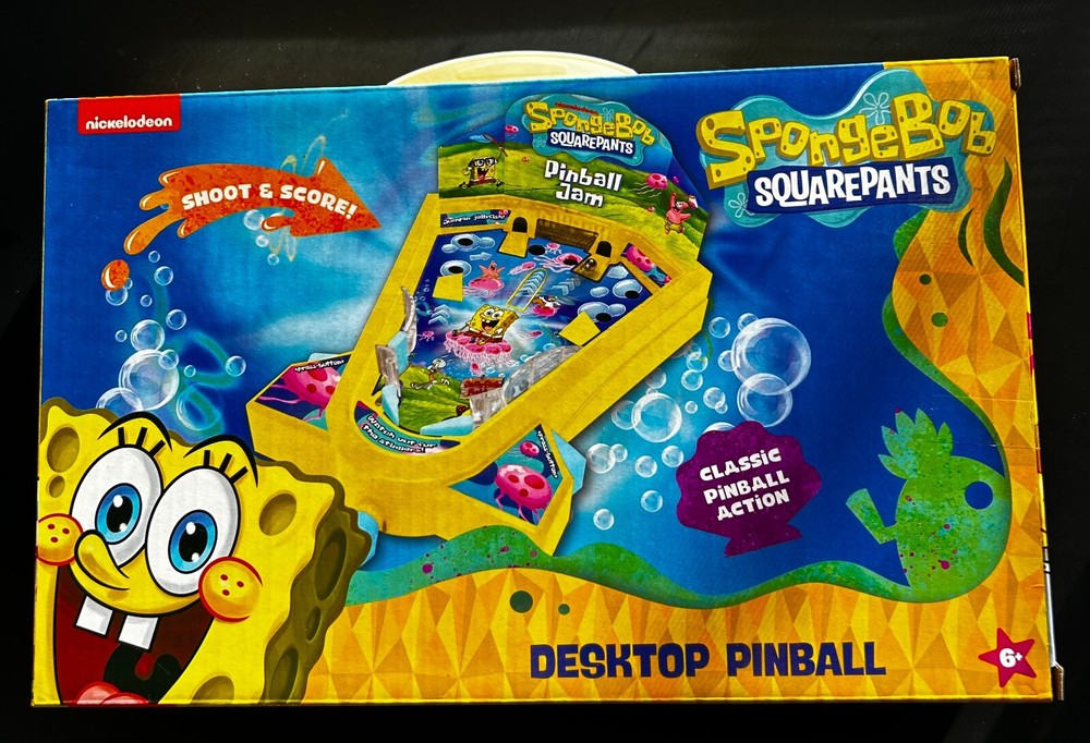 SpongeBob Squarepants Tabletop Pinball Machine Game