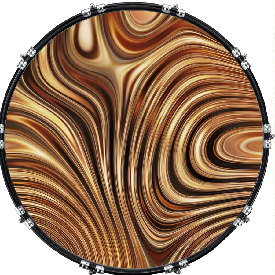 20" Custom Bass Kick Drum Front Head Graphic Graphical Texture 1