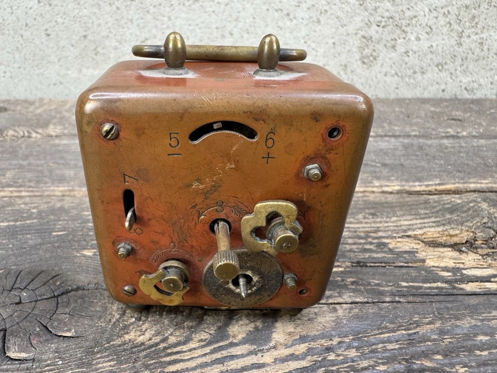 Vintage Small Brass Clock
