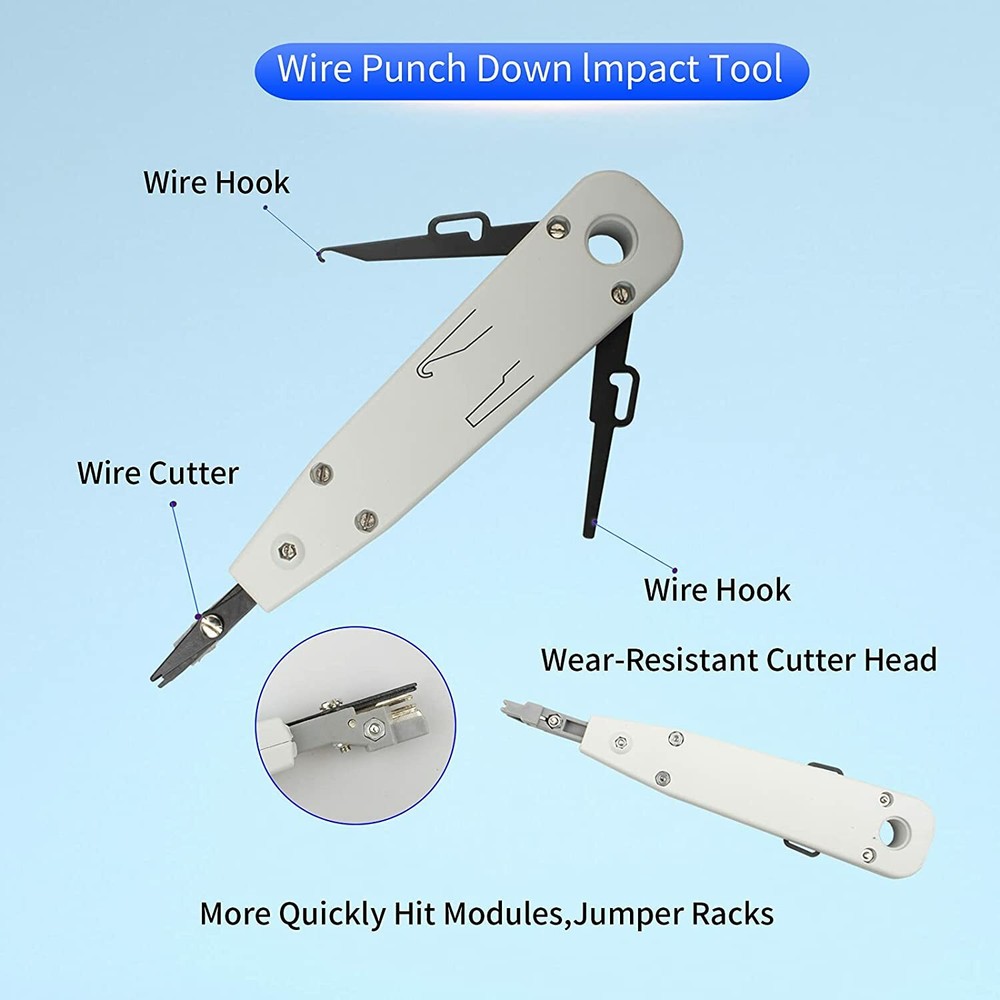 RJ45 Crimping Tool, RJ11 Crimping Tool, Ethernet Crimp Tool Set, Network Tool Ki