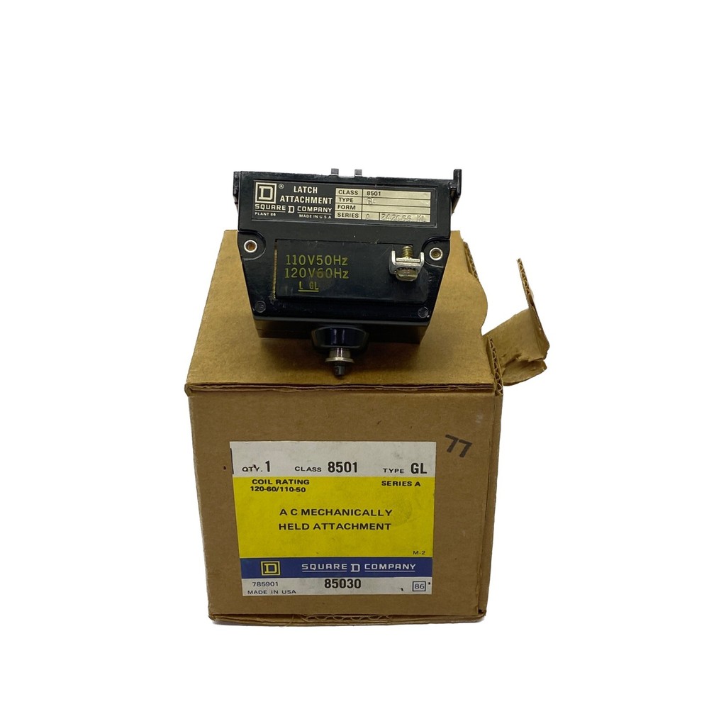 NIB Square D Class 8501 Type GL AC Mechanically Held Attachment 85030
