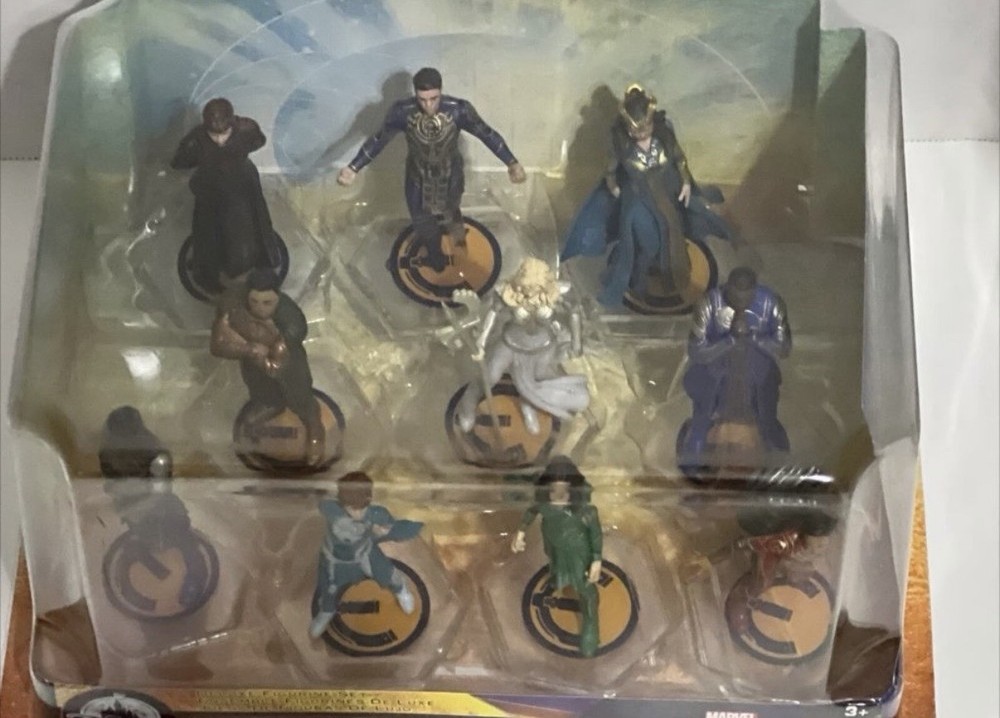 NEW Disney Marvel Eternals Deluxe 10 Action Figures Set Playset Figurine