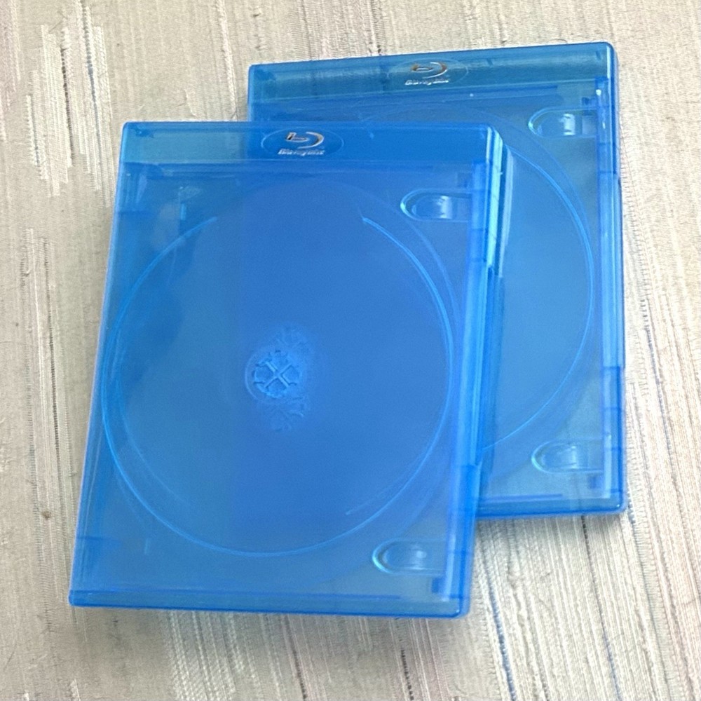 Two (2) MegaDisc 15mm 4 Disc Blu-ray Cases