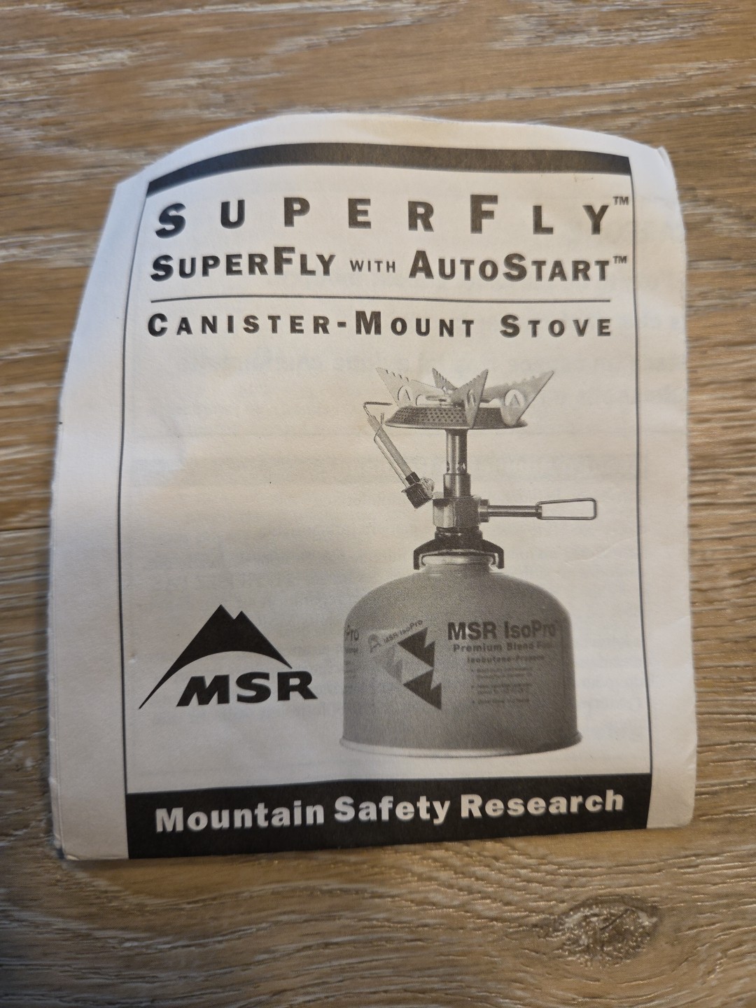 The MSR Superfly With AutoStart Lightweight Canister Mount Cook Stove