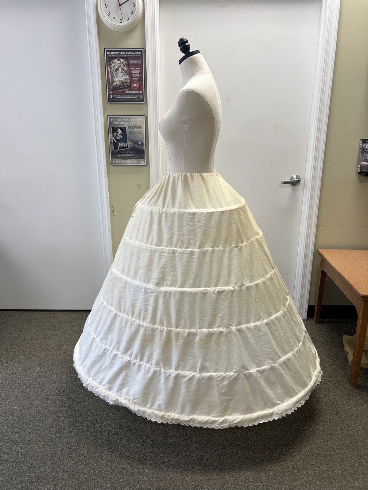 Repro 140" 19th Century/Civil War Woman's Cage Crinoline, up to SZ 40" waist