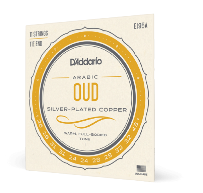 EJ95A D'Addario Arabic Oud Strings Silver Plated Copper