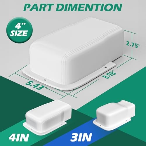 4" Width Wall Cover, Mini Split Line Set Cover Accessories for Mini 4" width