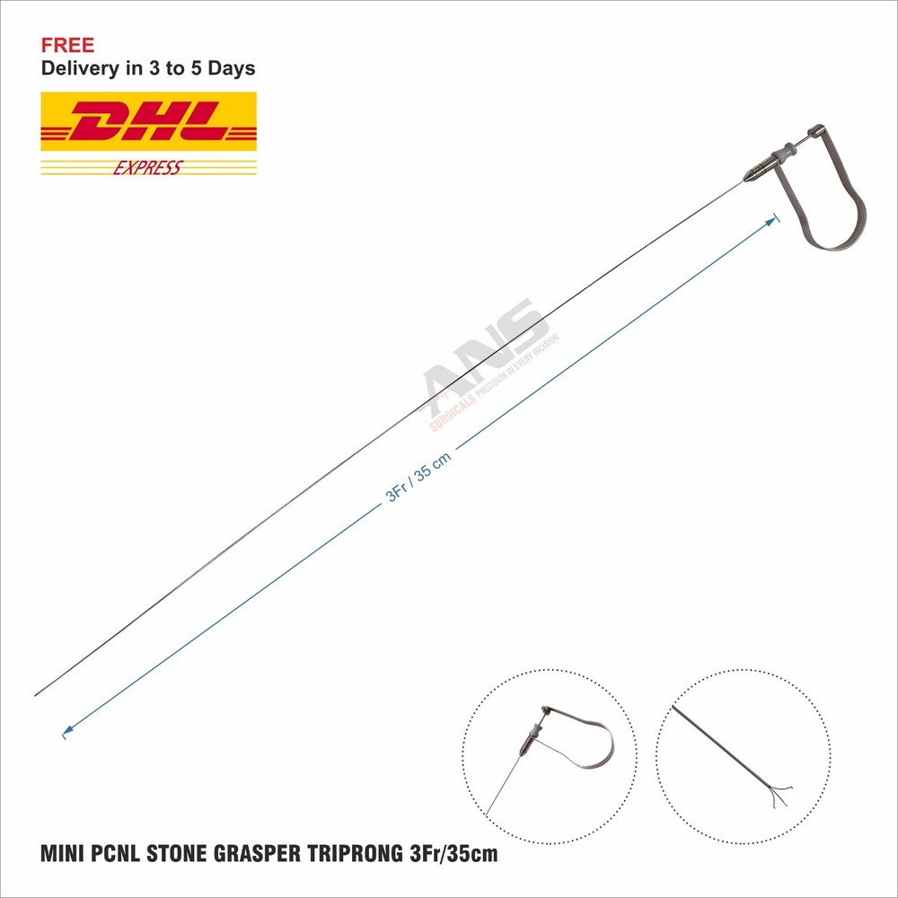 ANS  Mini Pcnl Stone Grasper U /H Triprong 3Fr/35cm