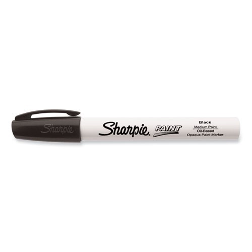 Sharpie 35549 Permanent Paint Marker, Medium Bullet Tip, Black