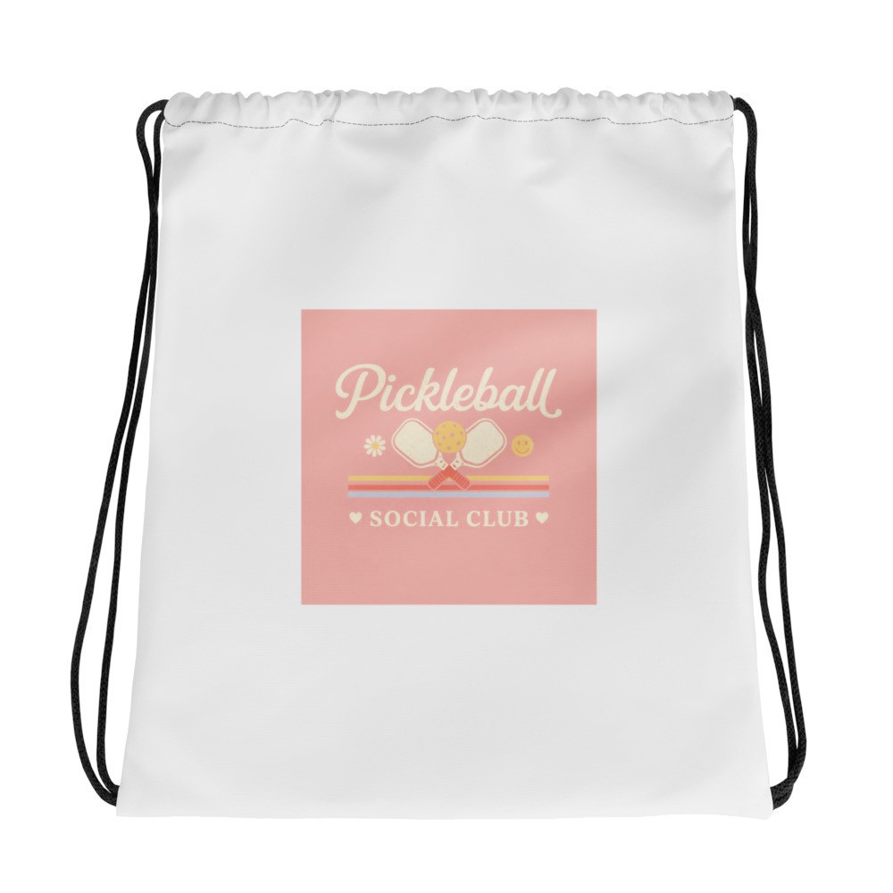 Pickleball Drawstring Bag