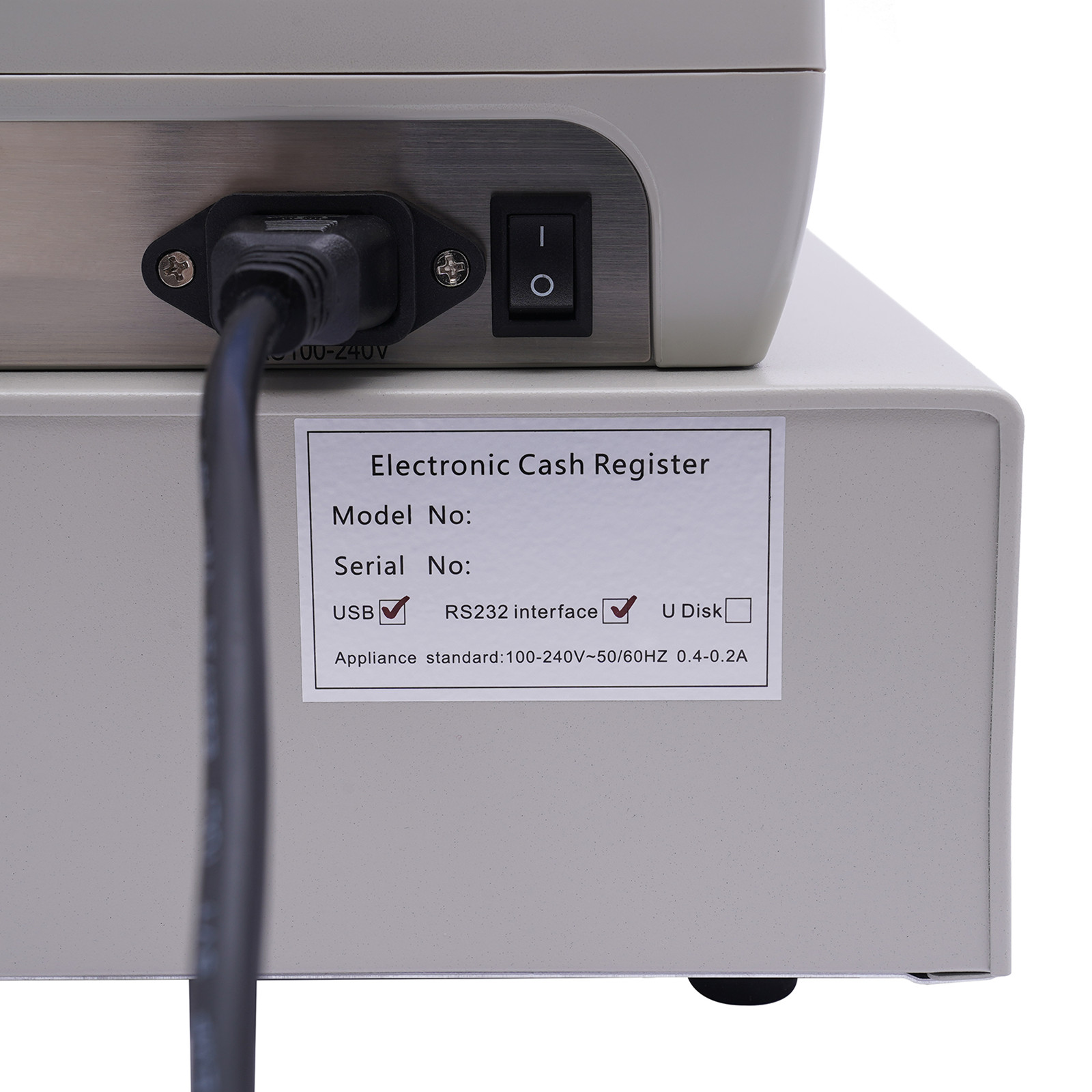 NEW Electronic Cash Register 48 Keys Cash Management System with Thermal Printer