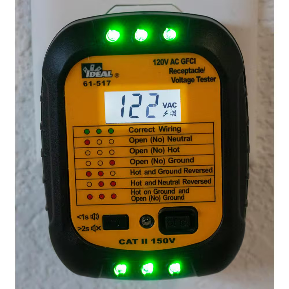 GFCI Receptacle/Voltage Tester