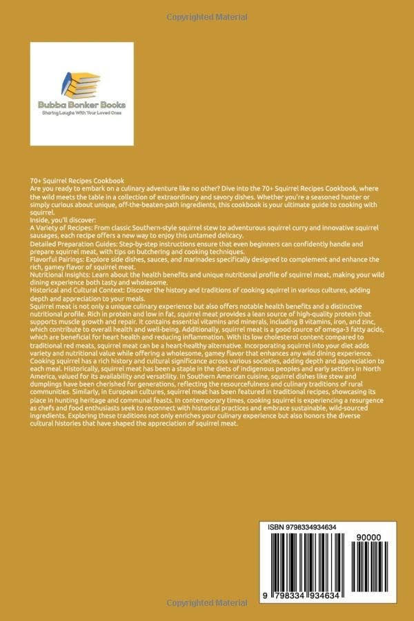 70+ Squirrel Recipes Cookbook